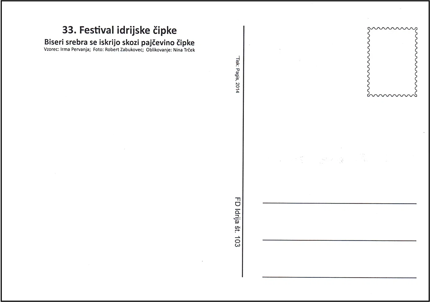 33. FESTIVAL IDRIJSKE ČIPKE 2014